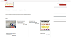 Desktop Screenshot of mauertrocken-shop.de